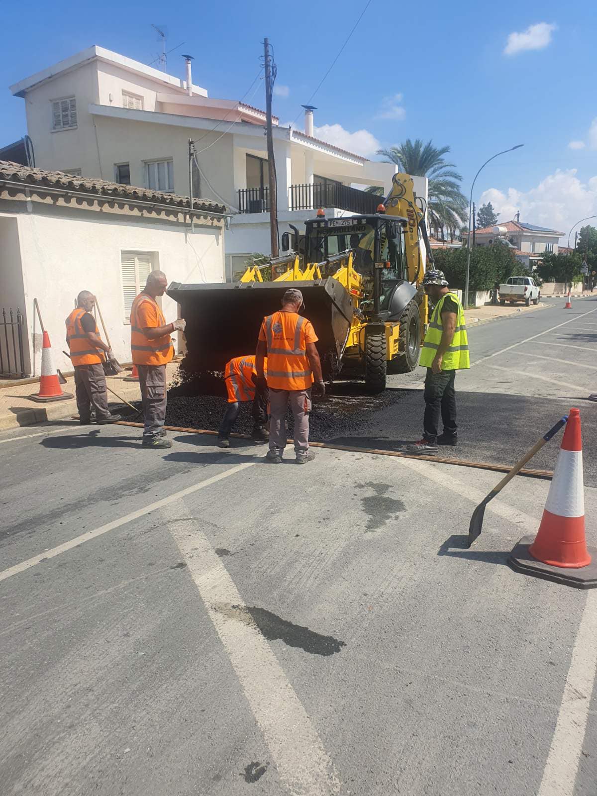 Αφαίρεση κιρτωμάτων σε οδούς στο Ιδάλιον